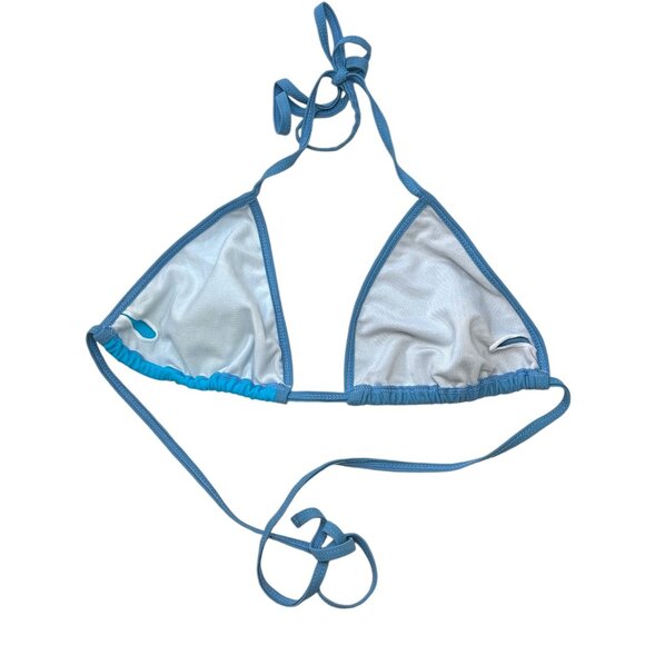 Vintage SC Bikini Top in Blue Size Small - Picture 2 of 2